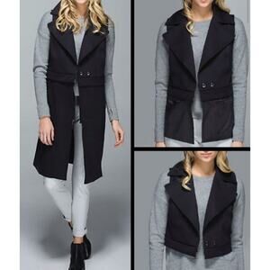 Lululemon Quick Change Vest Size 10 Black 3-piece
